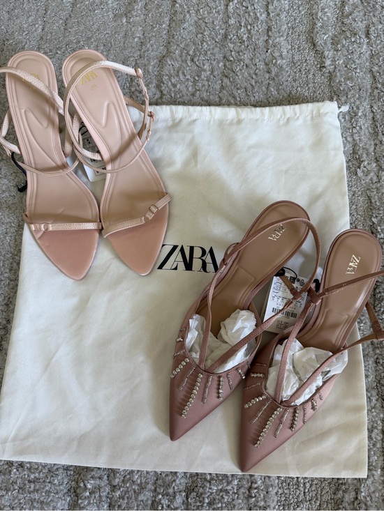 Zara Shoes - 2 Pairs NWT size 8 Zara Heels